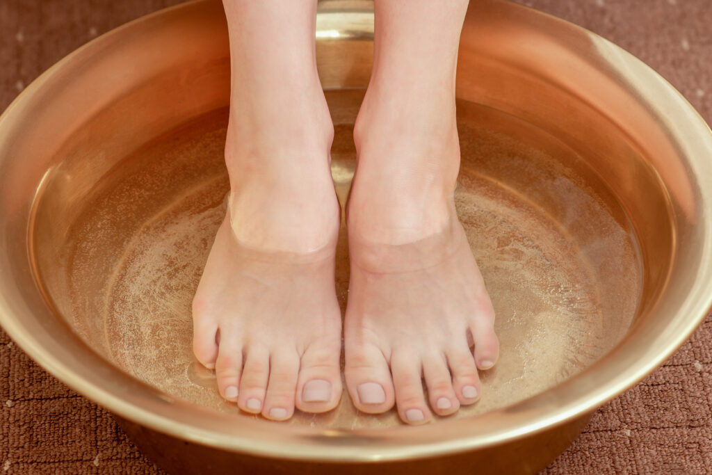 Ванны с яблочным уксусом для ваших ног